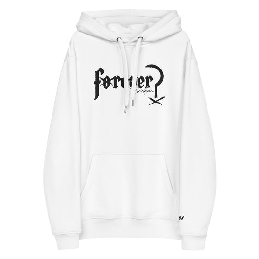 Forever? Brxken - Black on White Hoodie